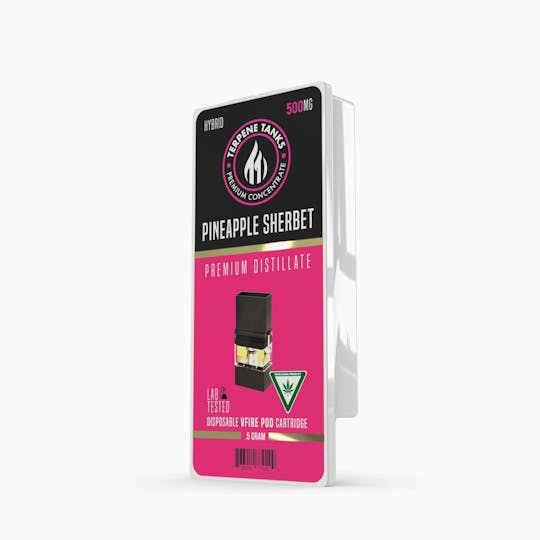 Terpene Tanks - Terpene Tanks Pineapple Sherbet V-Fire Pod .5g - 1