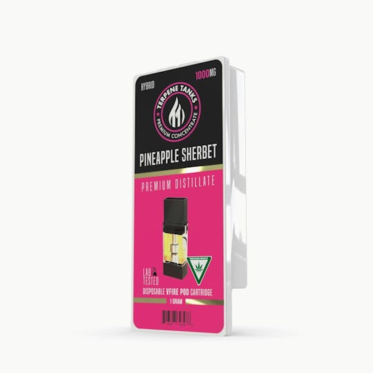 Terpene Tanks - Terpene Tanks Pineapple Sherbet V-Fire Pod 1g - 1