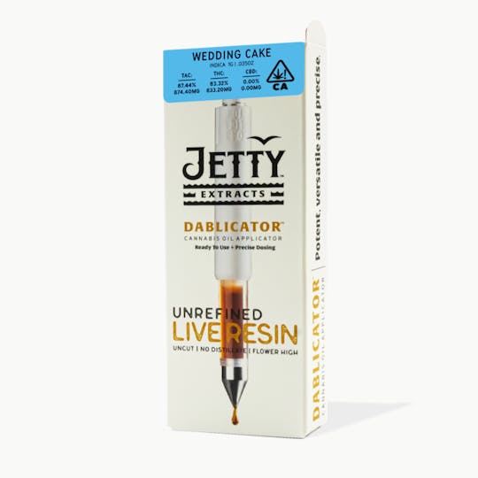 Jetty Extracts - Wedding Cake 100% Live Resin Dablicator™ Oil Applicator 1g - 1