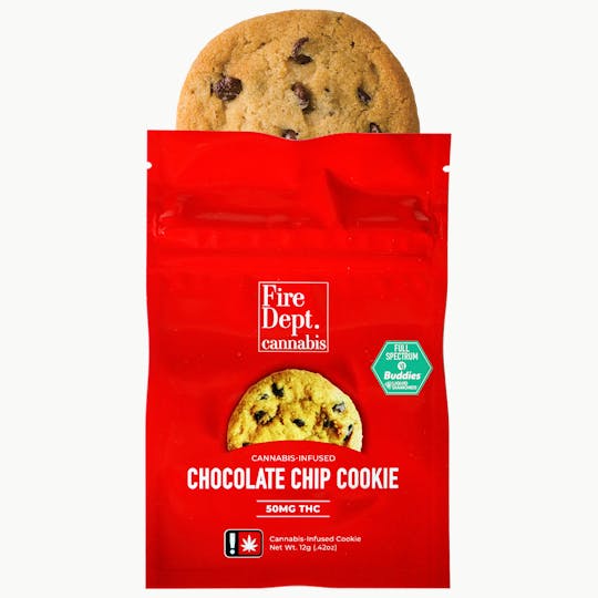 Fire Dept. Cannabis - 50mg Cookie - Chocolate Chip Sativa - 1