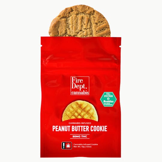Fire Dept. Cannabis - 50mg Cookie - Peanut Butter Sativa - 1