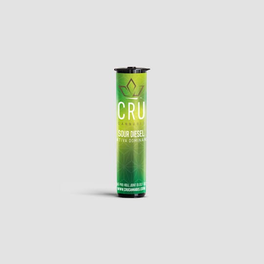 CRU Cannabis - Sour Diesel (0.5G Pre-Roll) - 1