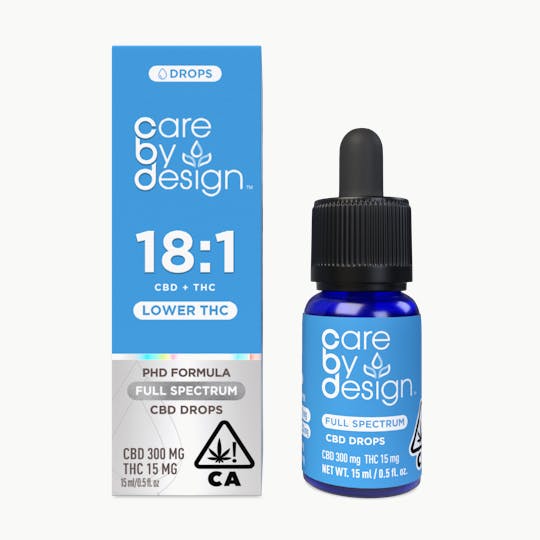 Care By Design - Care By Design | 18:1 Full Spectrum CBD Drops 15ml - 1