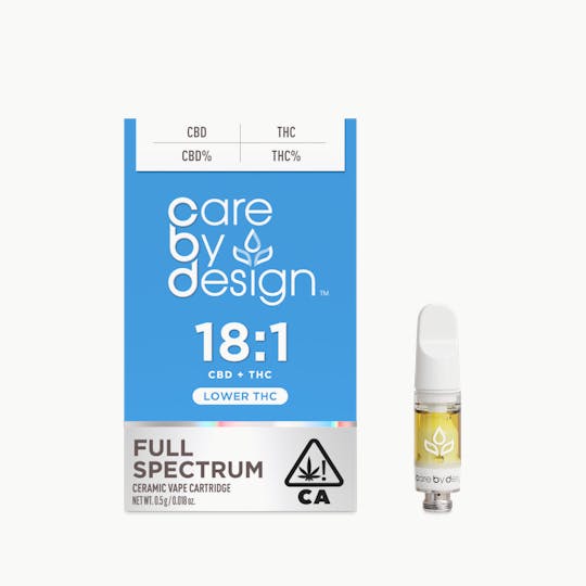 Care By Design - Care By Design | 18:1 CBD Vape Cartridge 500mg - 1