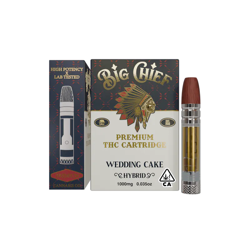 Big Chief Wedding Cake Cartridge 1g cartridge