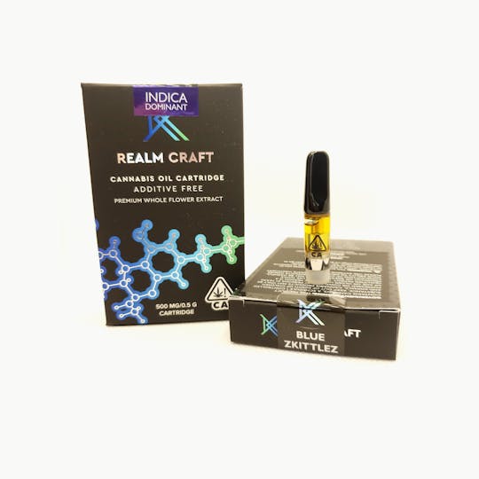 Realm Craft Cannabis - Blue Zkittles Vape Cartridge - 1