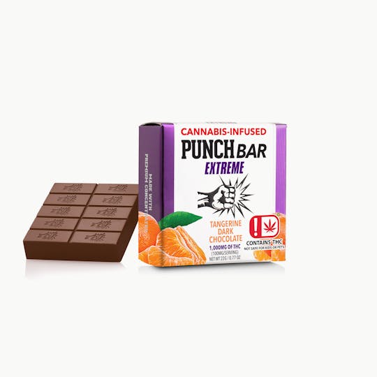 Punch Edibles & Extracts - Dark Chocolate Tangerine Extreme PunchBar 1,000mg (OK) - 1