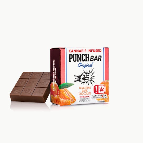 Punch Edibles & Extracts - Dark Chocolate Tangerine PunchBar 225mg (OK) - 1