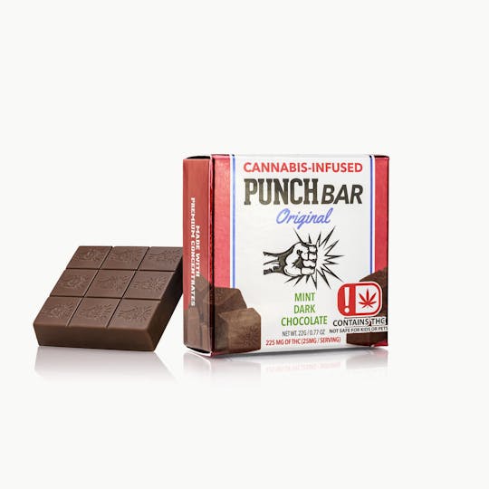 Punch Edibles & Extracts - Dark Chocolate Mint PunchBar 225mg (OK) - 1