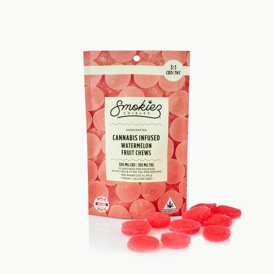 Smokiez Edibles - 3:1 Watermelon - 300mg CBD/100mg THC - ME - 1
