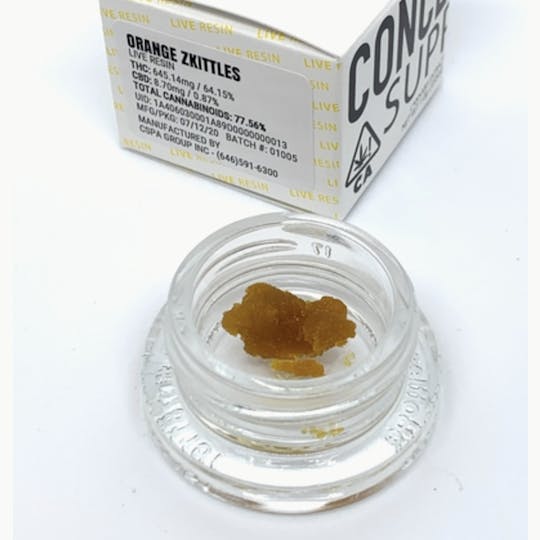 Concentrate Supply Co. CSC - CSC Live Resin - Orange Zkittles - 1