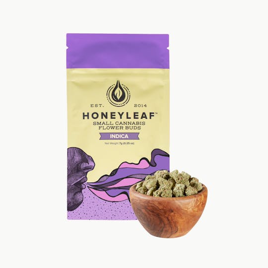 Honeyleaf - INDICA - Small Cannabis Flower Buds (7G) - 1