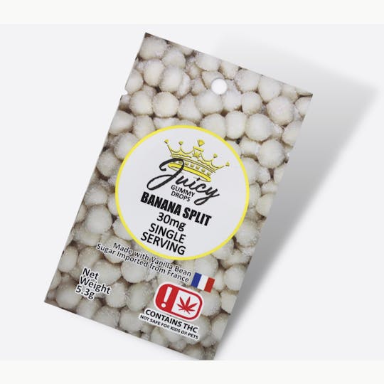 Juicy Gummy Drops - Banana Split (Single) - 30MG - 1