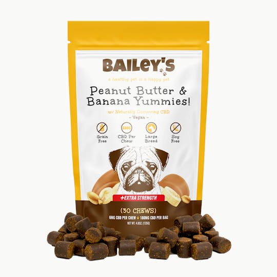 Bailey's CBD - Peanut Butter & Banana Yummies! 6MG CBD Per Chew - 1
