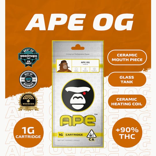 APE Premium Cannabis Corp - APE OG — Sauce Cart 1000mg. - 1