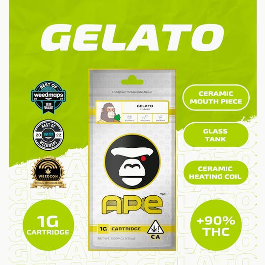 APE Premium Cannabis Corp - GELATO — Sauce Cart 1000 mg. - 1