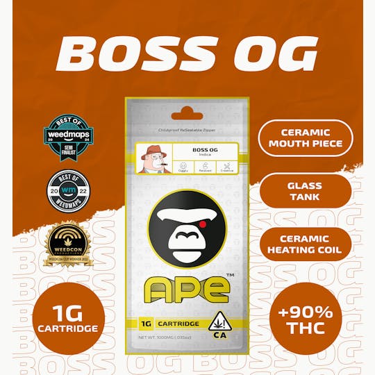 APE Premium Cannabis Corp - BOSS OG — Sauce Cart 1000 mg. - 1
