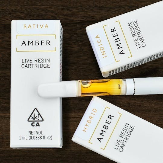 Amber - Amber Live Resin Cartridge - Grape Ape - 1