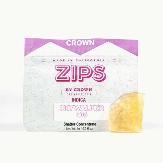 Crown Genetics - Zips By Crown Skywalker OG Shatter 1G - 1