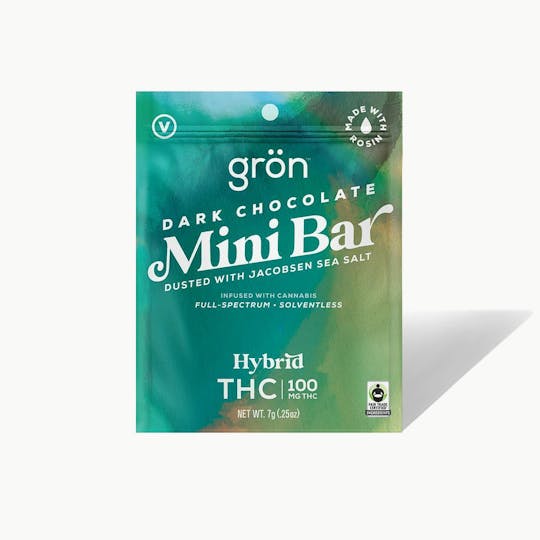 Grön Edibles - Grön THC Dark Chocolate Mini Bar - 1