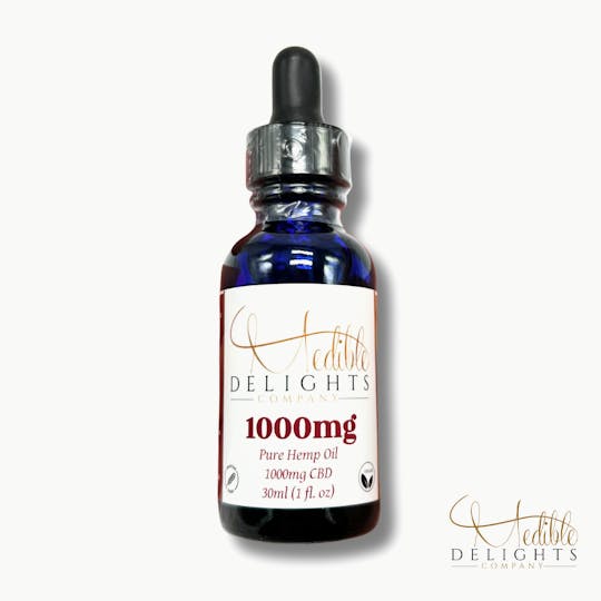 Medible Delights - 1000mg CBD tincture (No thc) - 1