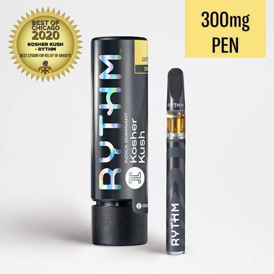RYTHM - RYTHM Indica Dominant Ready to Use Vape Pen Kosher Kush 300mg - 1