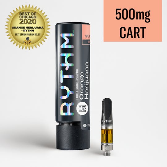 RYTHM - RYTHM High-CBD Hybrid Vape Cartridge Orange Herijuana 500mg - 1