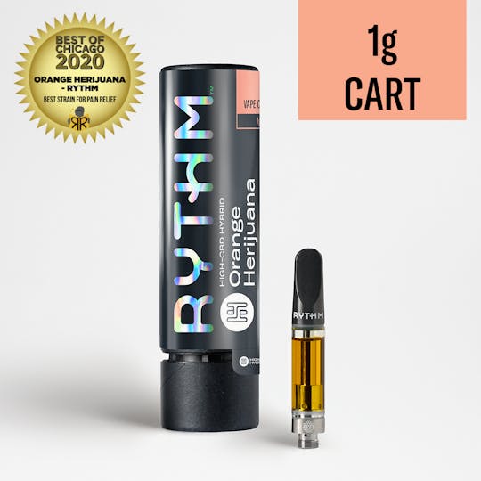 RYTHM - RYTHM High-CBD Hybrid Vape Cartridge Orange Herijuana 1g - 1