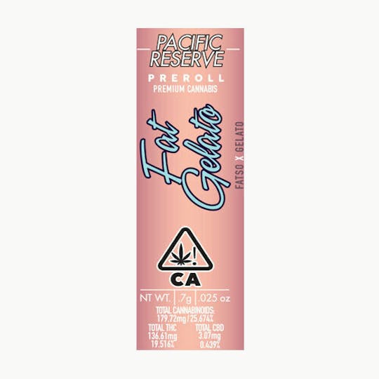 Pacific Reserve - Fat Gelato • Prerolled Joint - 1