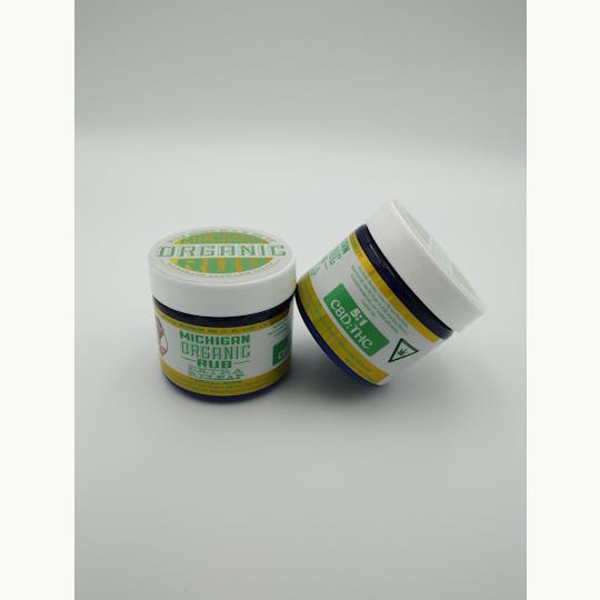 Michigan Organic Rub - Organic Vanilla Mint 5:1 1000mgCBD:200mgTHC - 1