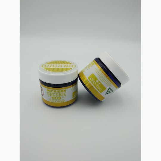 Michigan Organic Rub - Organic Lemon 5:1 1000mgCBD:200mgTHC - 1