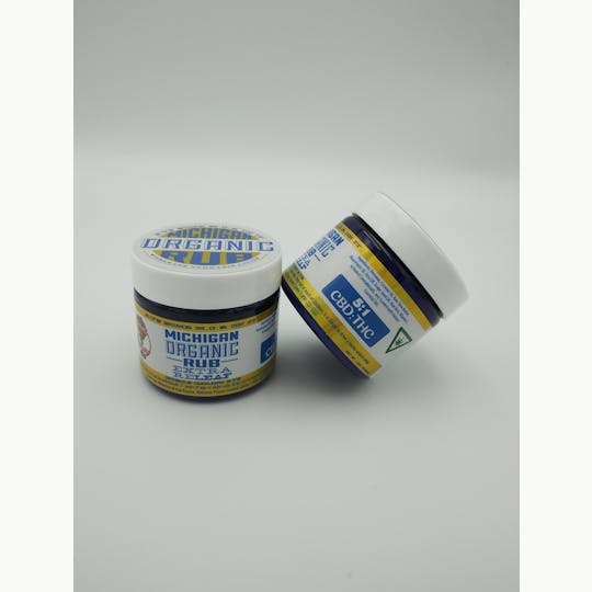 Michigan Organic Rub - Organic Muscle Cooling 5:1 1000mgCBD:200mgTHC - 1