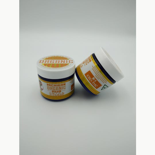 Michigan Organic Rub - Organic Orange Cream 5:1 1000mgCBD:200mgTHC - 1