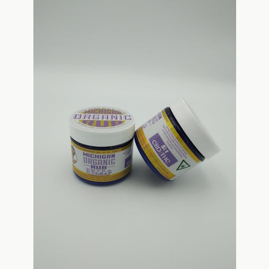 Michigan Organic Rub - Organic Tangafruit 5:1 1000mgCBD:200mgTHC - 1