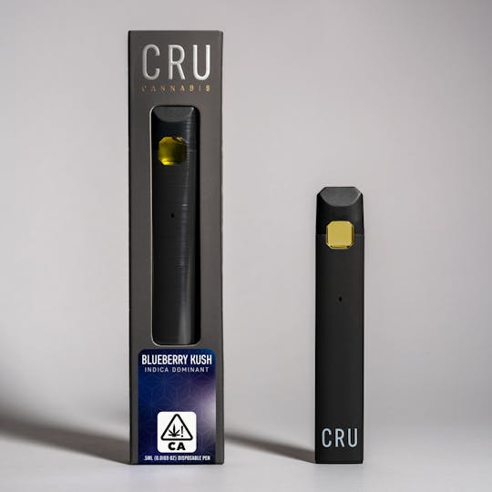 CRU Cannabis - Blueberry Kush (0.5ml Disposable Pen) - 1