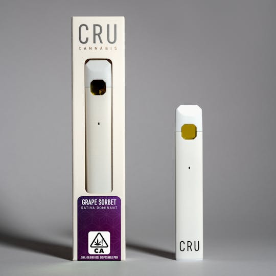CRU Cannabis - Grape Sorbet (0.5ml Disposable Pen) - 1