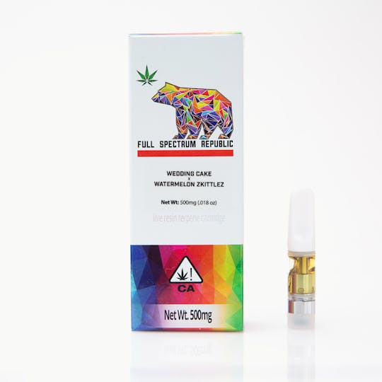 Full Spectrum Republic - Wedding Cake X Watermelon Zkittlez Cartridge 500mg - 1