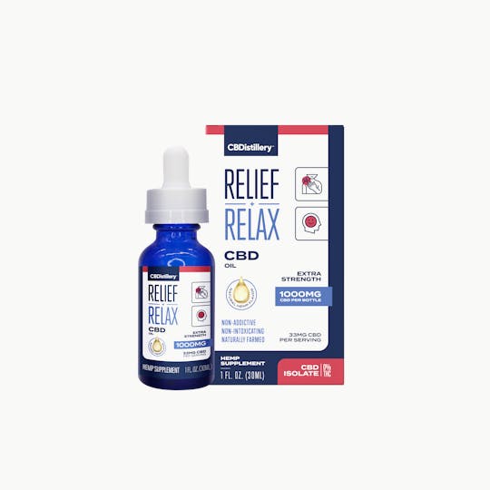 CBDistillery - 1000mg THC-Free CBD Oil Tincture - 1