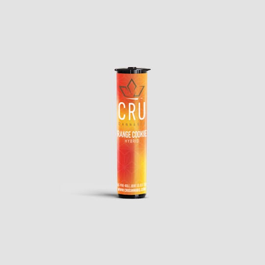 CRU Cannabis - Orange Cookies (0.5G Pre-Roll) - 1