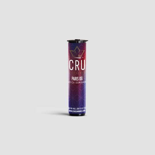 CRU Cannabis - Paris OG (0.5G Pre-Roll) - 1