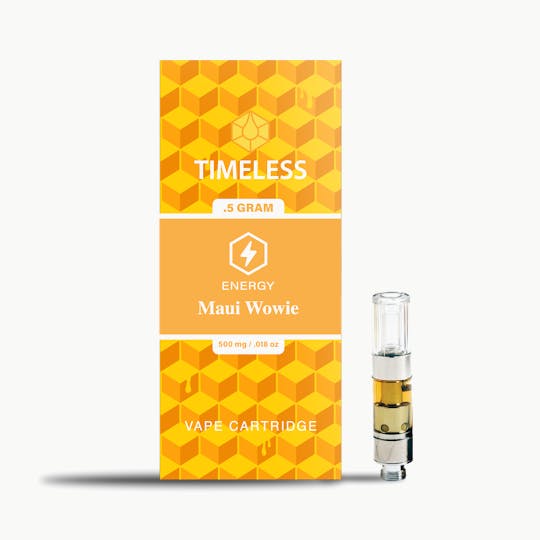 Timeless Vapes - Timeless Maui Wowie 500mg Vape Cartridge (Energy) - 1
