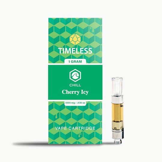 Timeless Vapes - Timeless Cherry Icy 1000mg Vape Cartridge (Chill) - 1