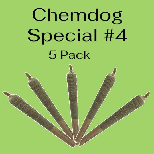 Daedalus Craft Cannabis - Chemdog Special #4 Pre-Roll w/ Rosin & Kief Coating - 1 1/4s - 5 Pack - 1
