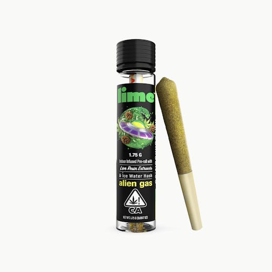Lime - 1.75g (Indica Infused Pre Roll) | Alien Gas - 1