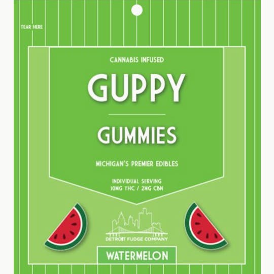 Detroit Edibles - Guppy Gummies - Watermelon - 1