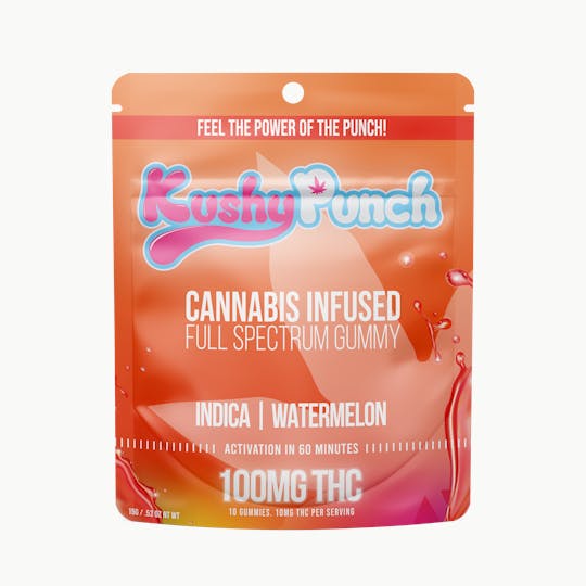 Kushy Punch - Kushy Punch - Indica Watermelon Gummy 100mg - 1