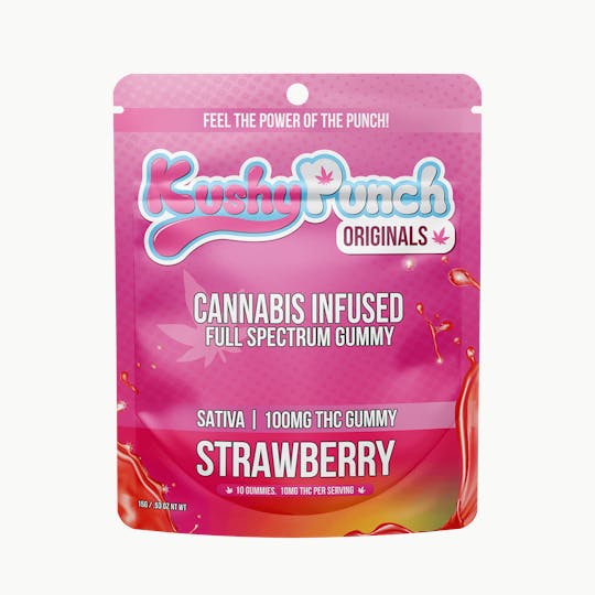 Kushy Punch - Kushy Punch - Sativa Strawberry Gummy 100mg - 1