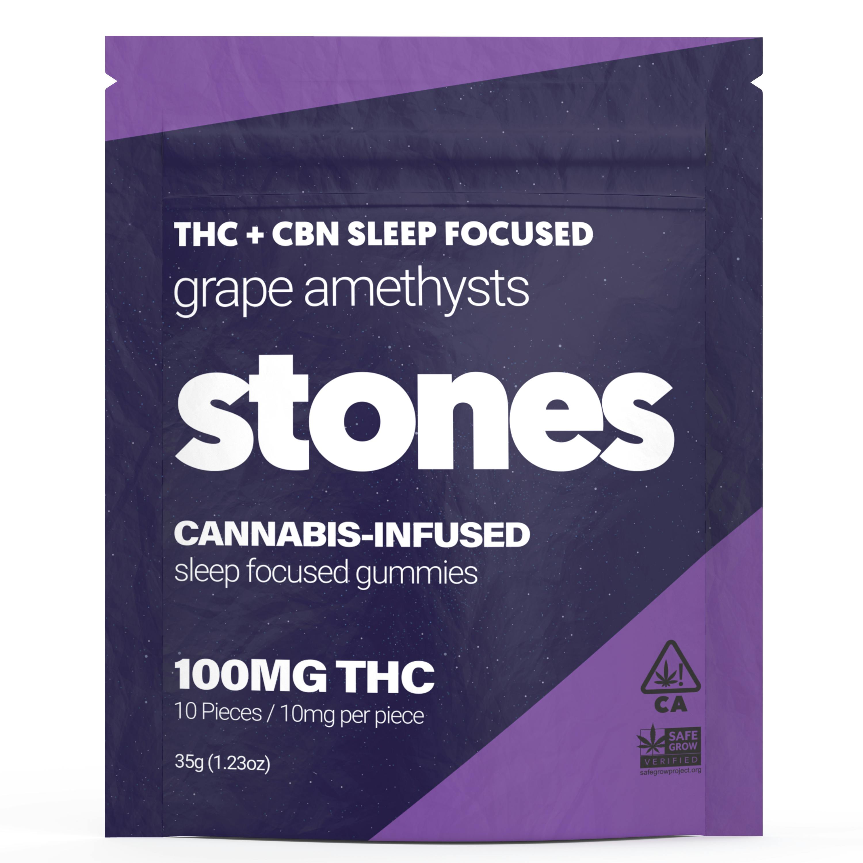 Grape Sleep Gummies (100mg) STONES