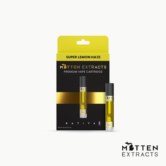 Mitten Extracts - Mitten Extracts - Super Lemon Haze 1g Vape Cartridge (Sativa) - 1
