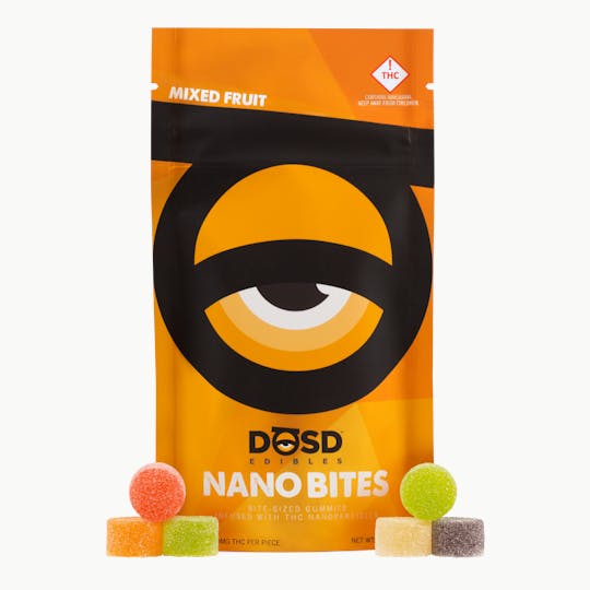 DŌSD Edibles - Nano Bites - Mixed Fruit 1000mg, Indica Enhanced - 1